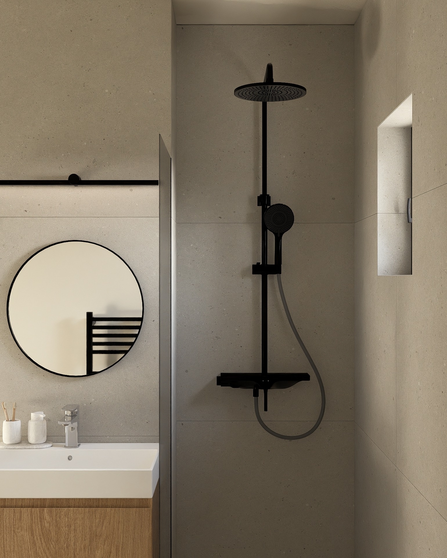 Amenajare Baie Apartament | RbyD 070 - Imagine 2 proiect design interior