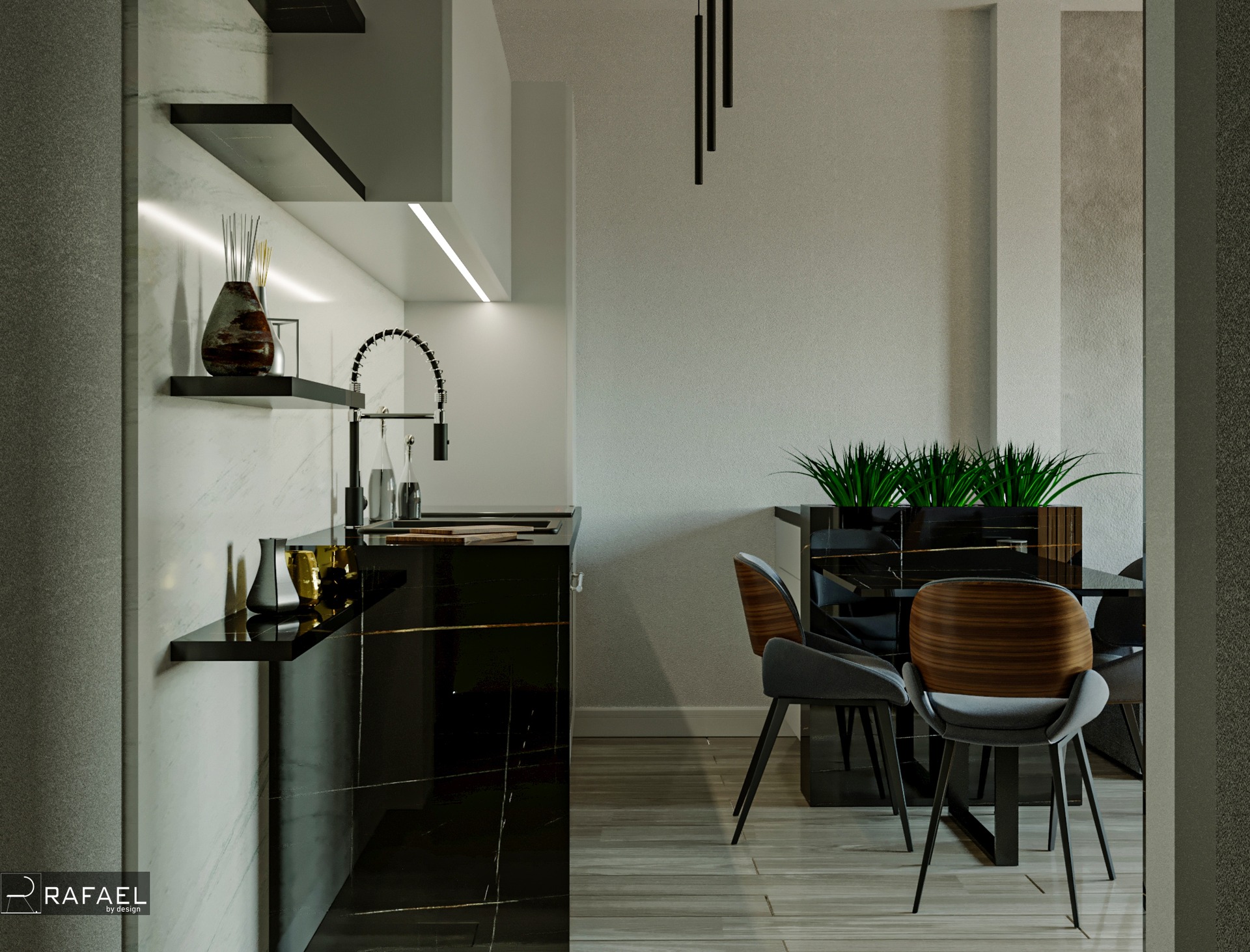 Amenajare Garsonieră | RbyD 024 - Imagine 2 proiect design interior