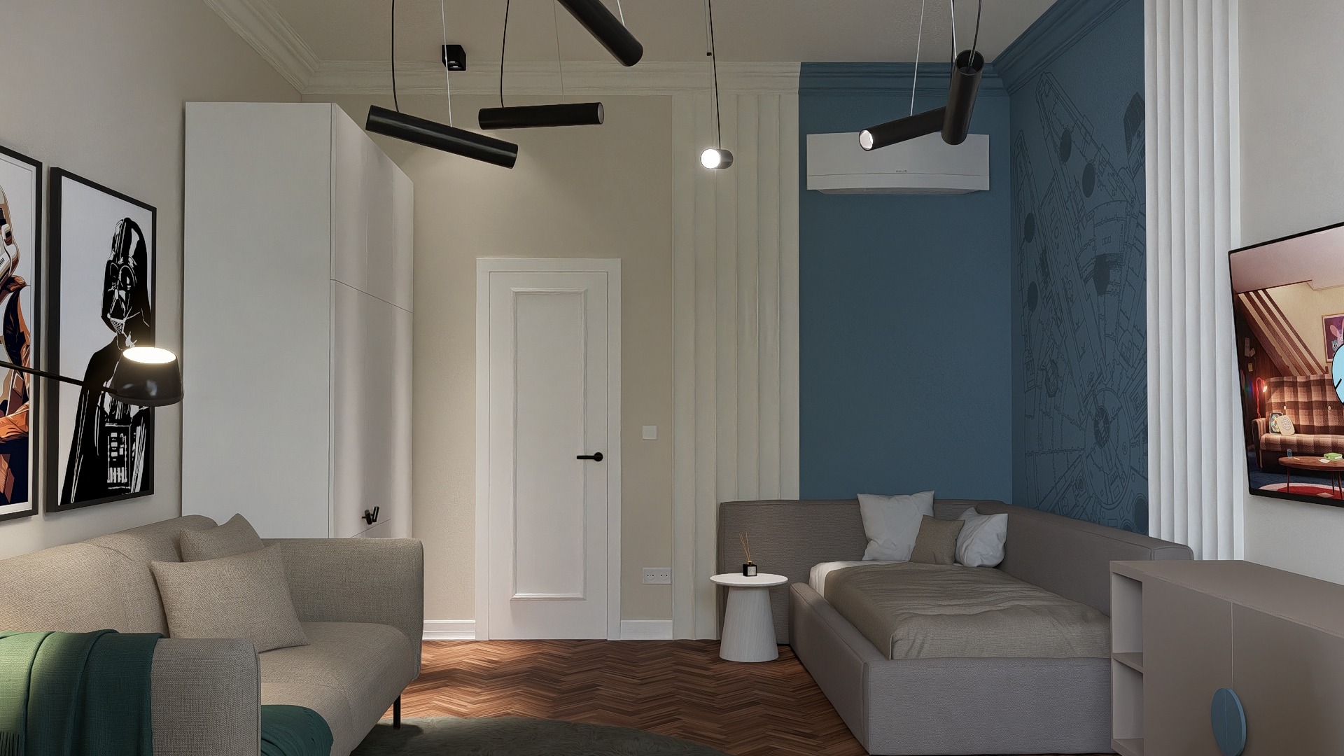 Renovare Camera copilului în Clădire Istorică | RbyD 035 - Imagine 2 proiect design interior