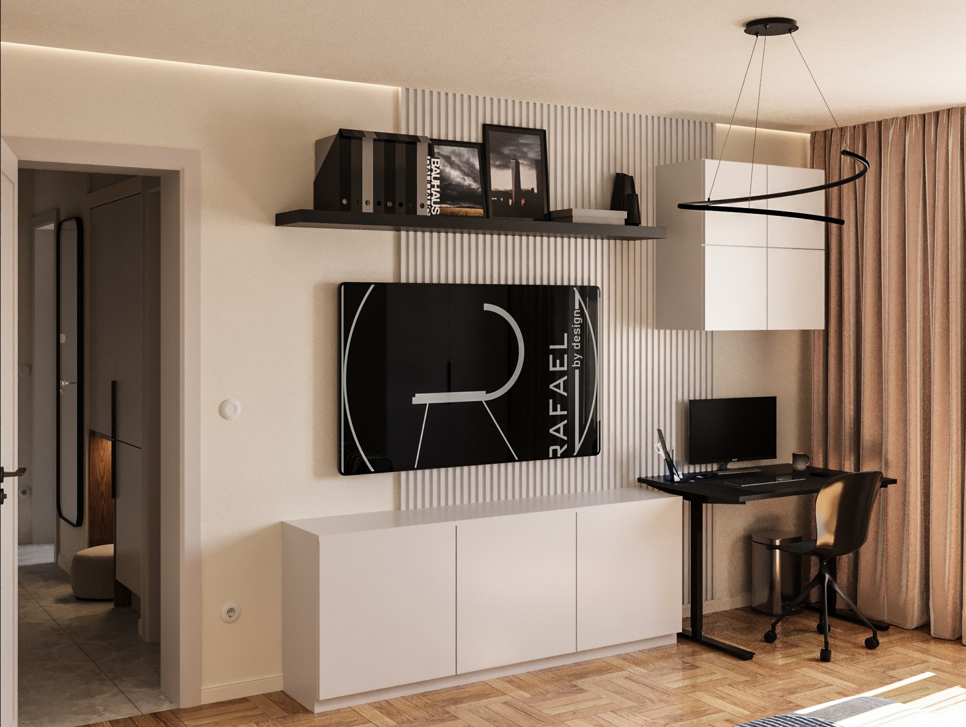 Amenajare Living Garsonieră | RbyD 066 - Imagine principală proiect design interior