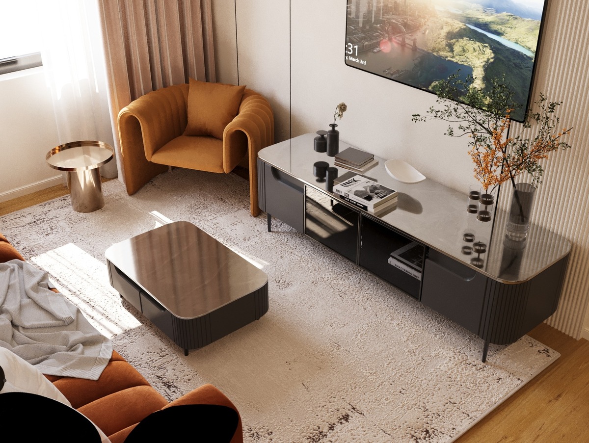 Amenajare Living Apartament | RbyD 052 - Proiect Living în Sânandrei, România (6 fotografii)