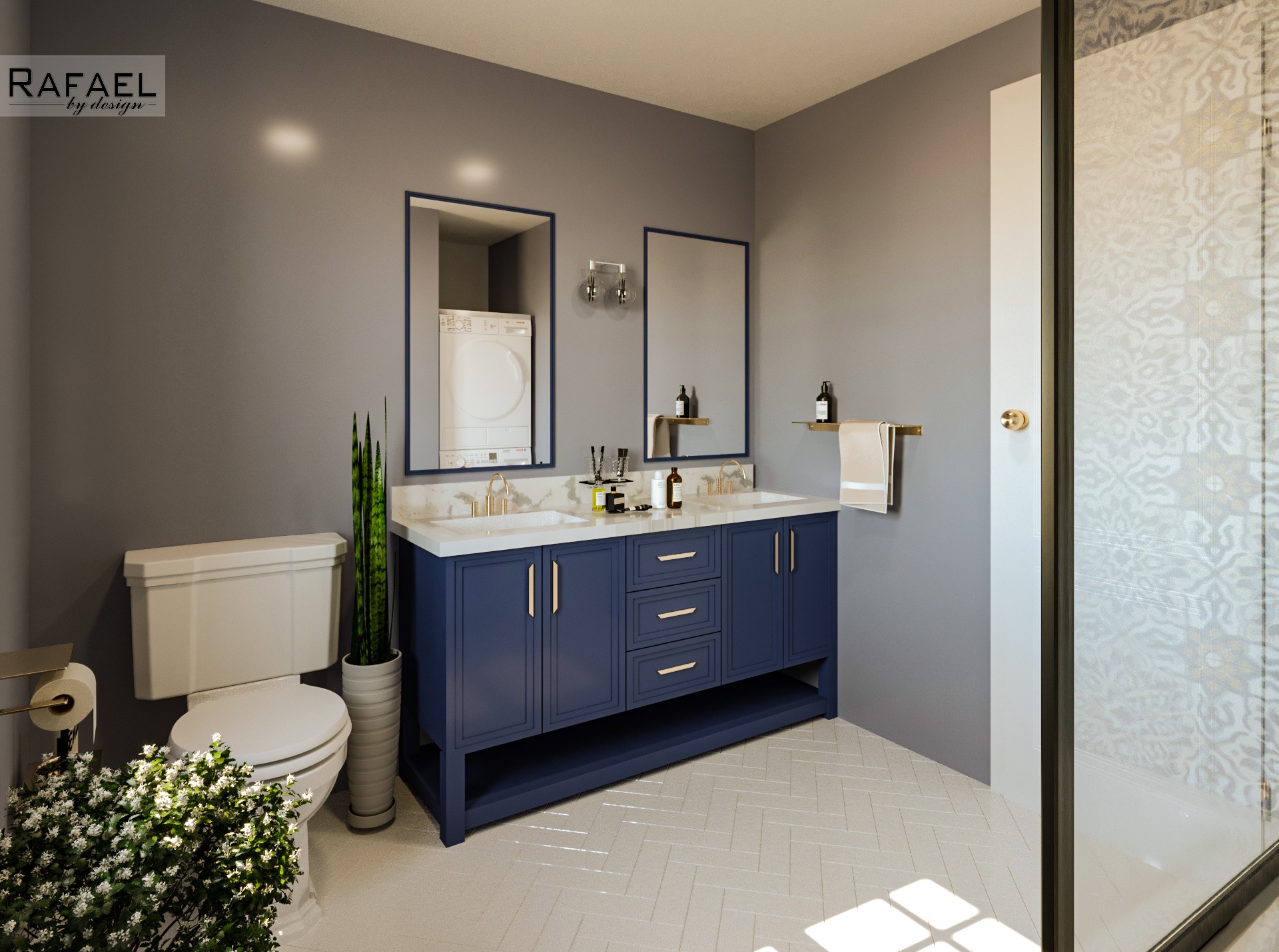 Renovare Baie Casă | RbyD 018 - Imagine 2 proiect design interior