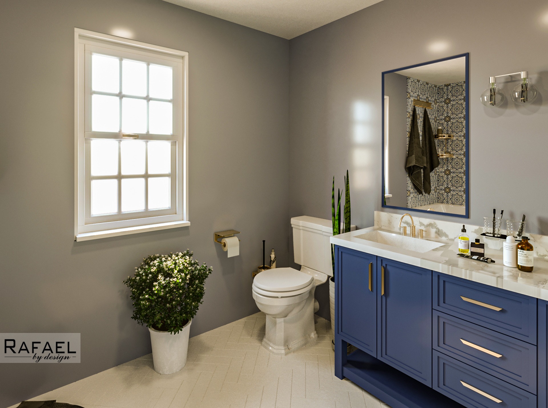 Renovare Baie Casă | RbyD 018 - Imagine 4 proiect design interior