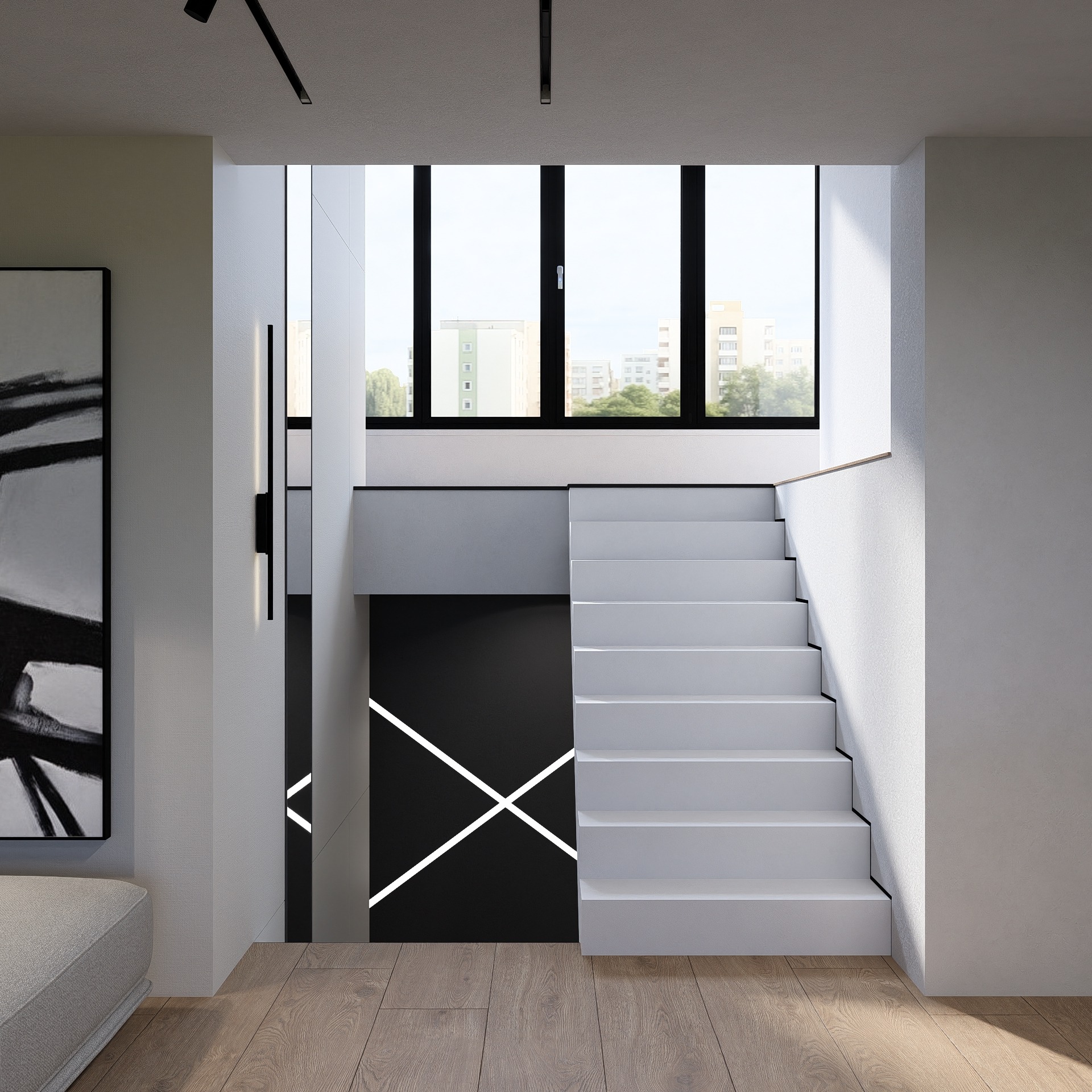 Amenajare Scară interioară Apartament | RbyD 054 - Imagine 2 proiect design interior