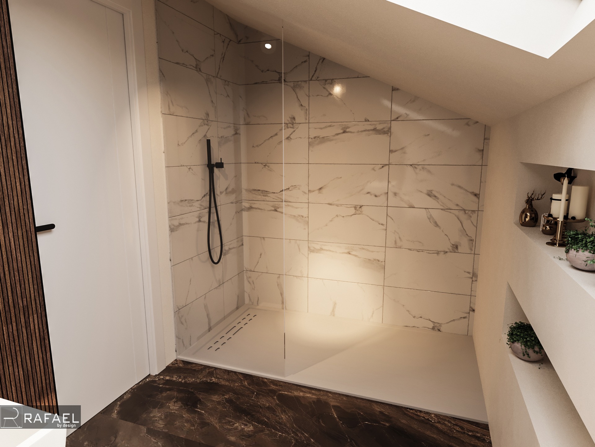 Amenajare Baie Mansardă | RbyD 029 - Imagine 2 proiect design interior