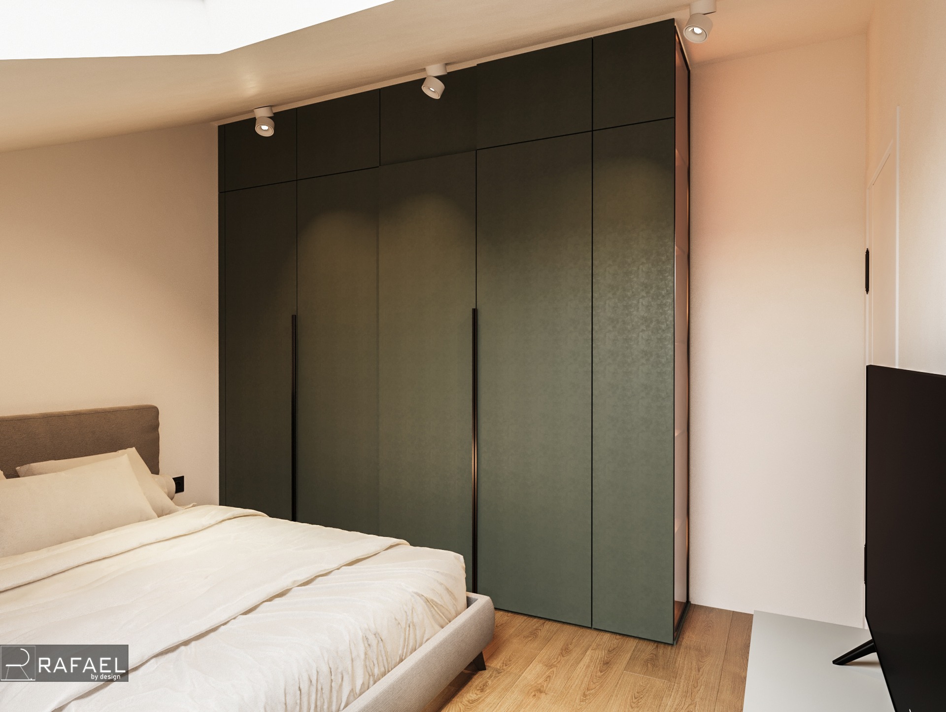 Amenajare Dormitor Mansardă | RbyD 029 - Imagine principală proiect design interior