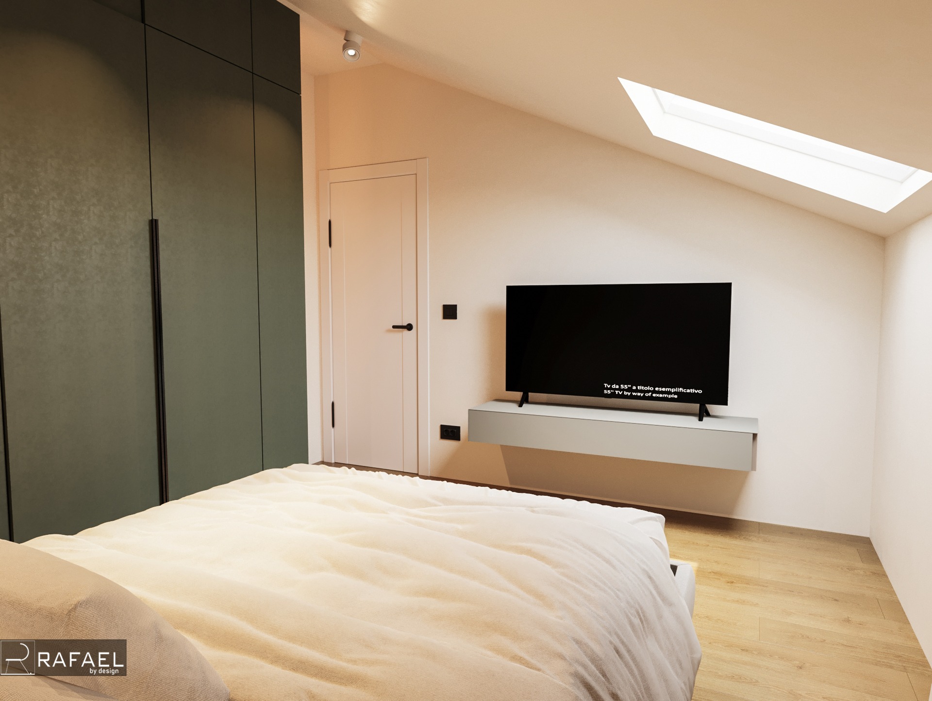 Amenajare Dormitor Mansardă | RbyD 029 - Imagine 2 proiect design interior