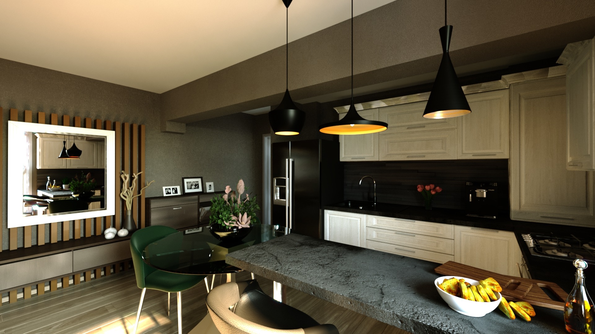 Amenajare Bucătărie Apartament | RbyD 009 - Imagine 2 proiect design interior