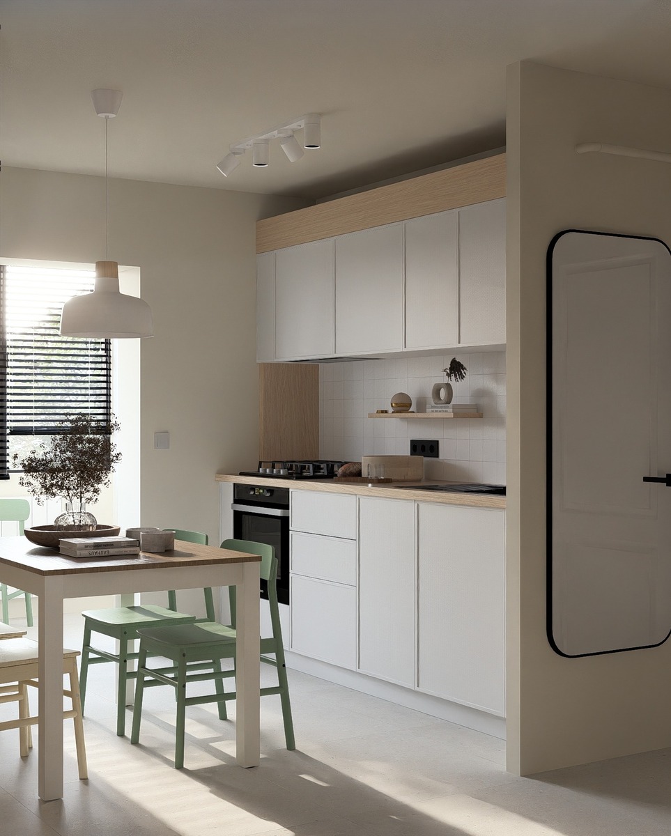 Amenajare Bucatarie Apartament | RbyD 070 - Proiect Bucătărie în Timisoara, Romania (8 fotografii)