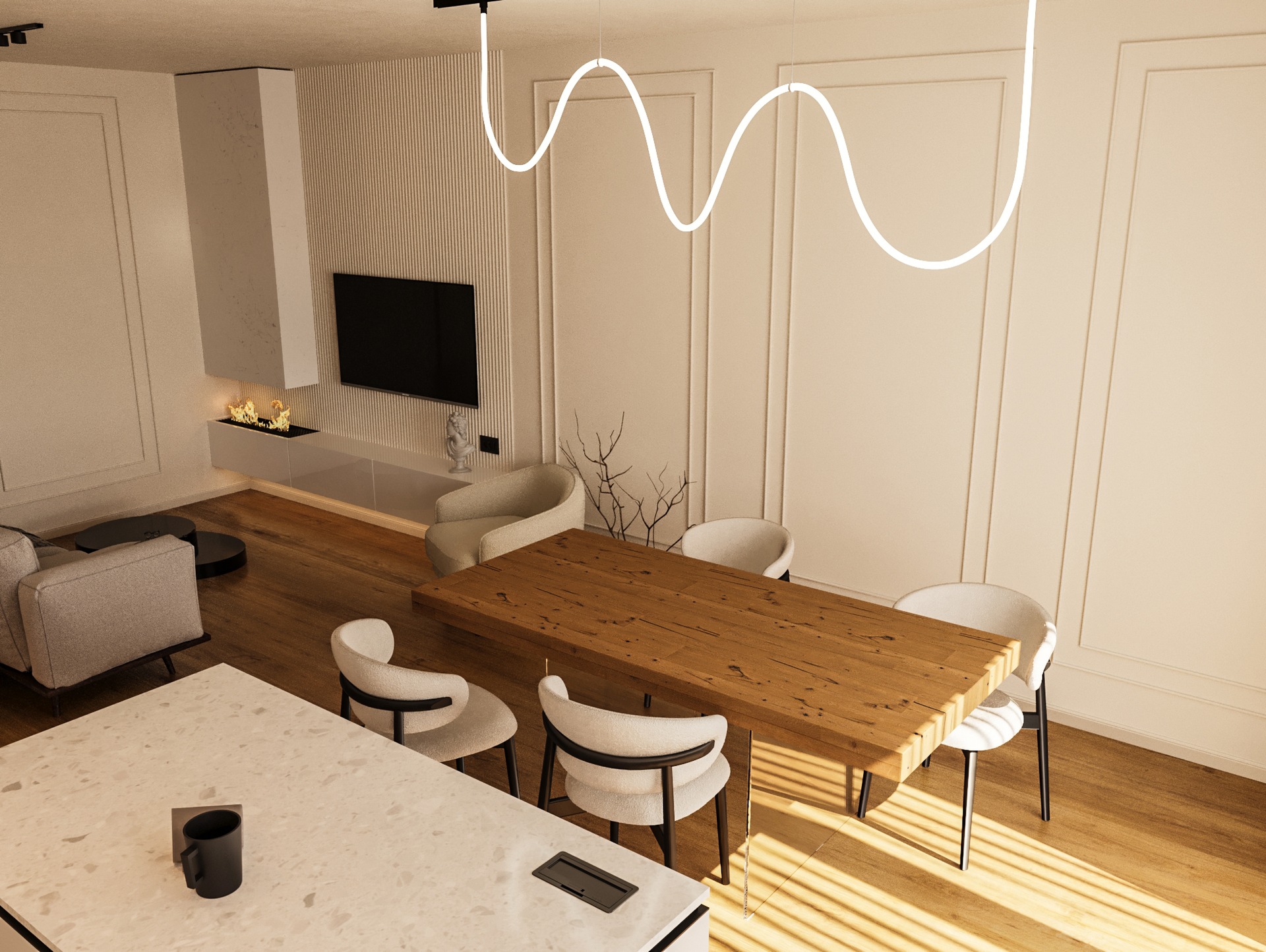 Amenajare Bucătărie Apartament | RbyD 043 - Imagine 3 proiect design interior