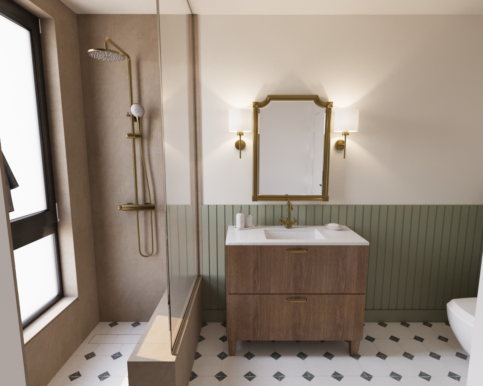 Amenajare Baie Casă | RbyD 030 - Imagine principală proiect design interior