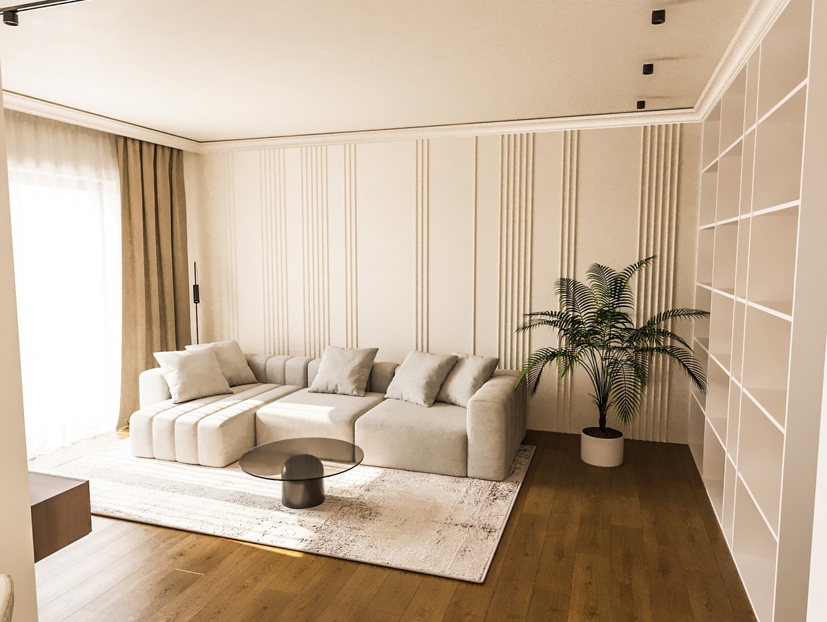 Amenajare Living Casă | RbyD 042 - Proiect Living în Giroc, România (3 fotografii)