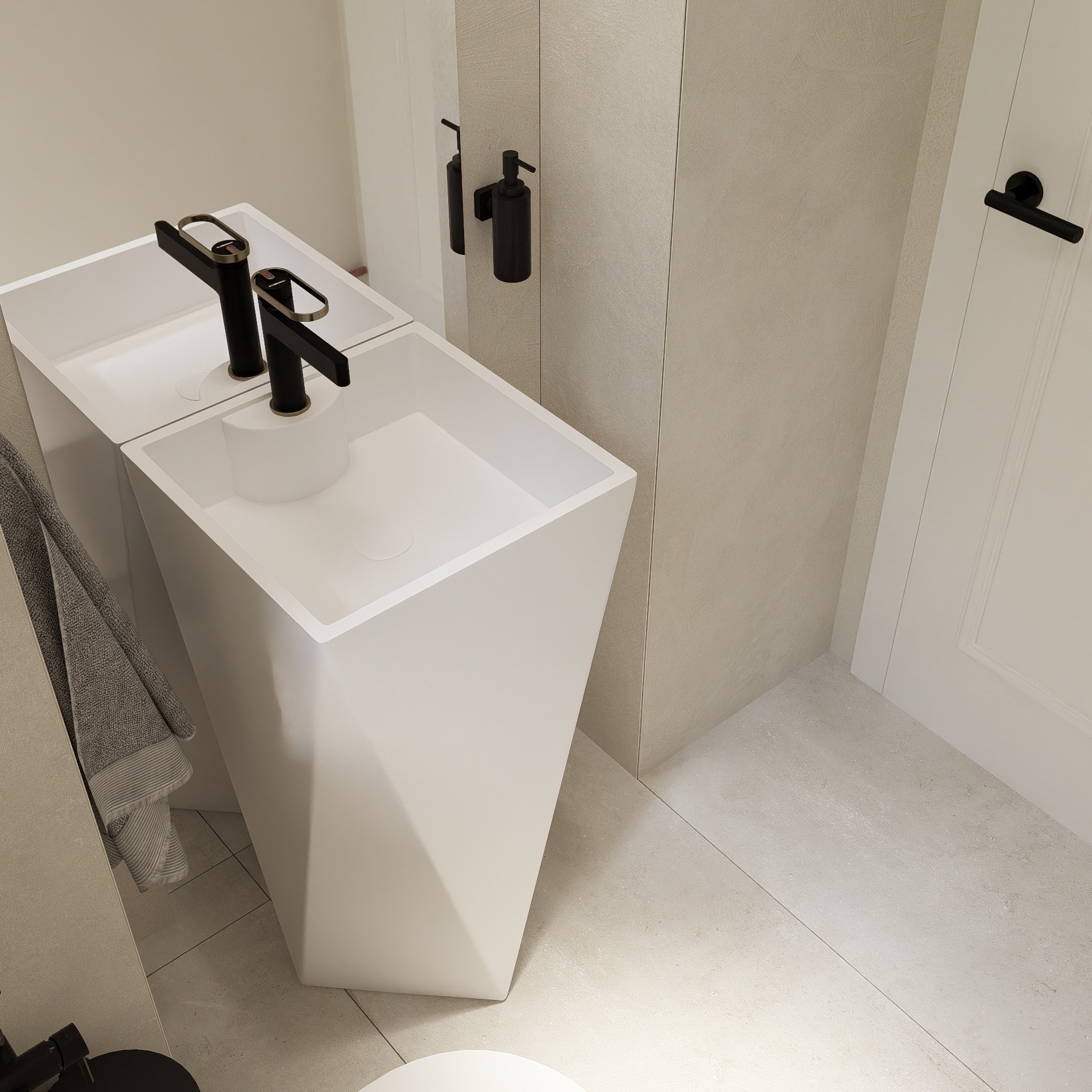 Renovare Baie de serviciu în Clădire Istorică | RbyD 035 - Imagine principală proiect design interior