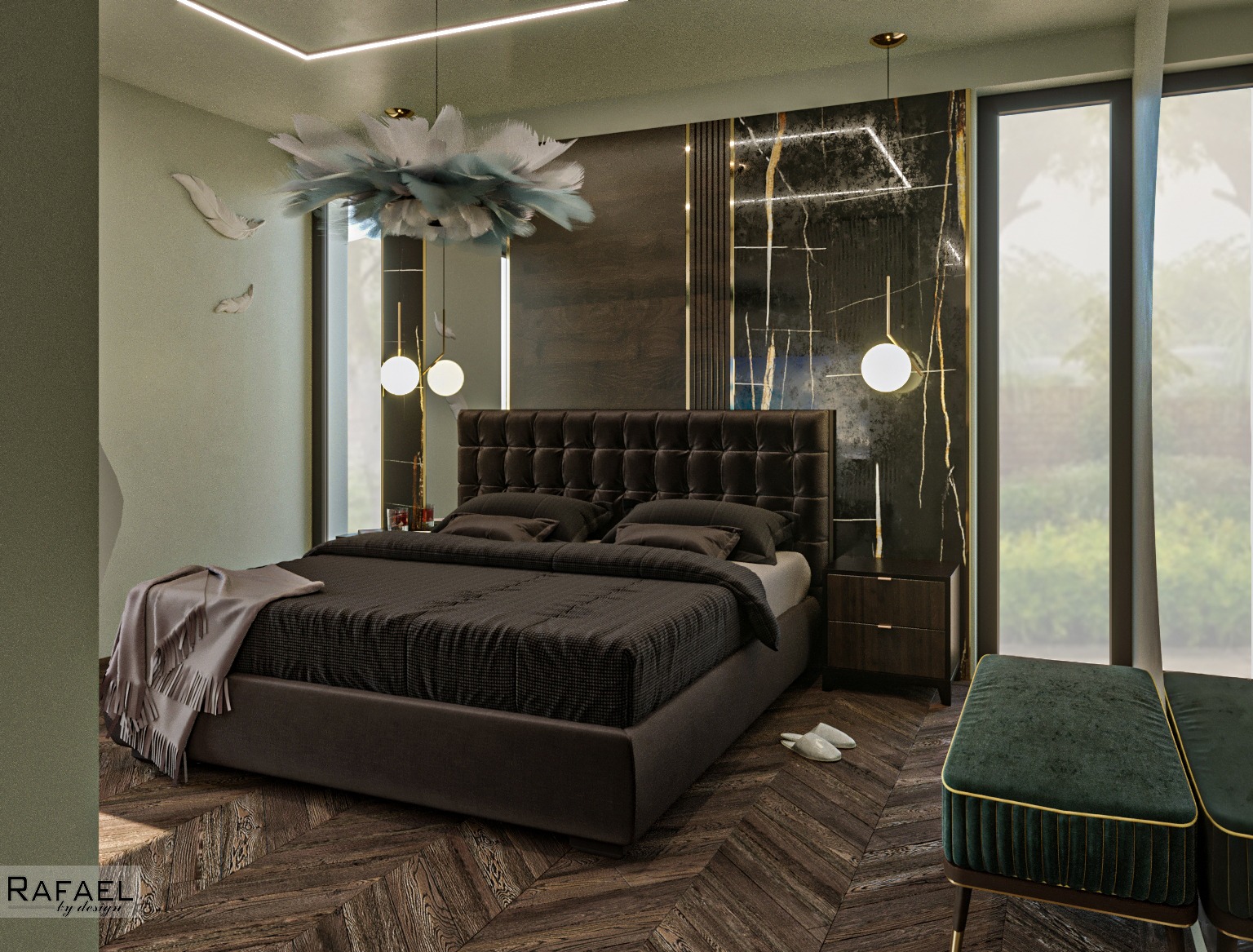 Amenajare Dormitor cu Dressing Casă | RbyD 015 - Imagine principală proiect design interior