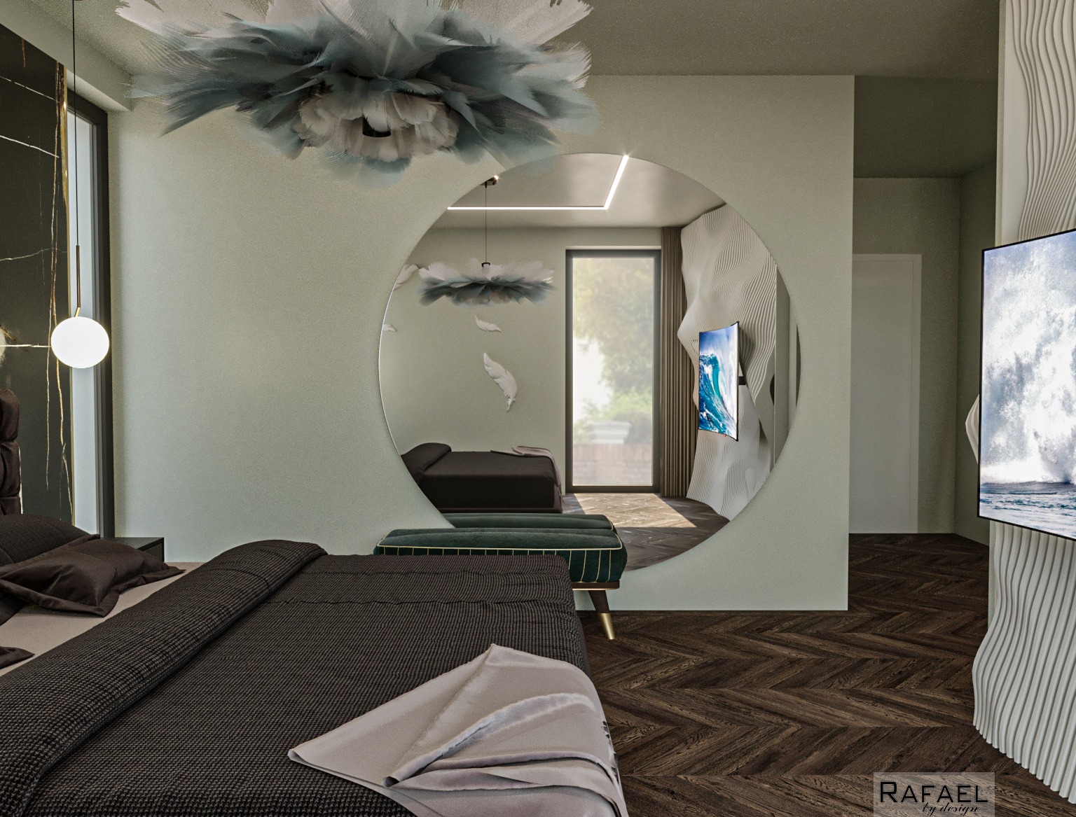 Amenajare Dormitor cu Dressing Casă | RbyD 015 - Imagine 4 proiect design interior