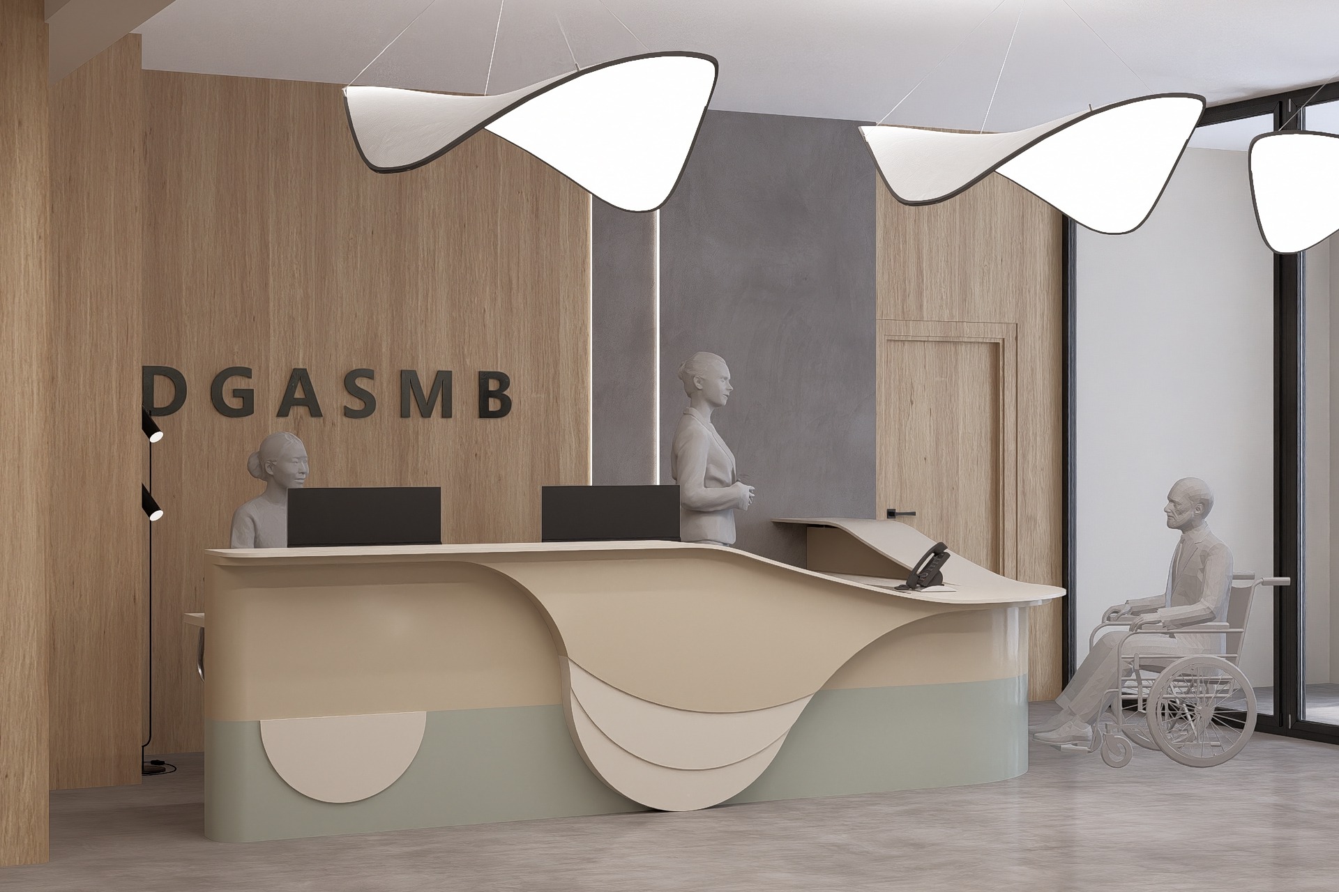 Amenajare Recepție Clădire Birouri | RbyD 059 - Imagine 2 proiect design interior