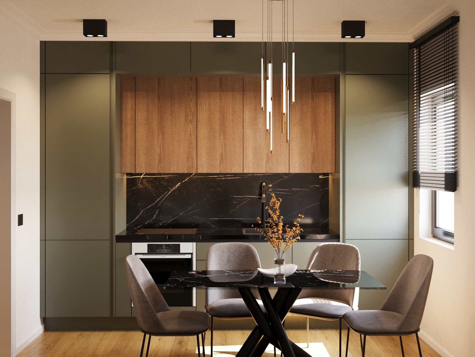 Amenajare Bucătărie Apartament | RbyD 052 - Imagine principală proiect design interior