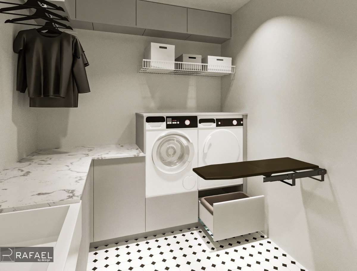 Amenajare Spălătorie Casă | RbyD 015 - Proiect Spălătorie în Arad, România (3 fotografii)