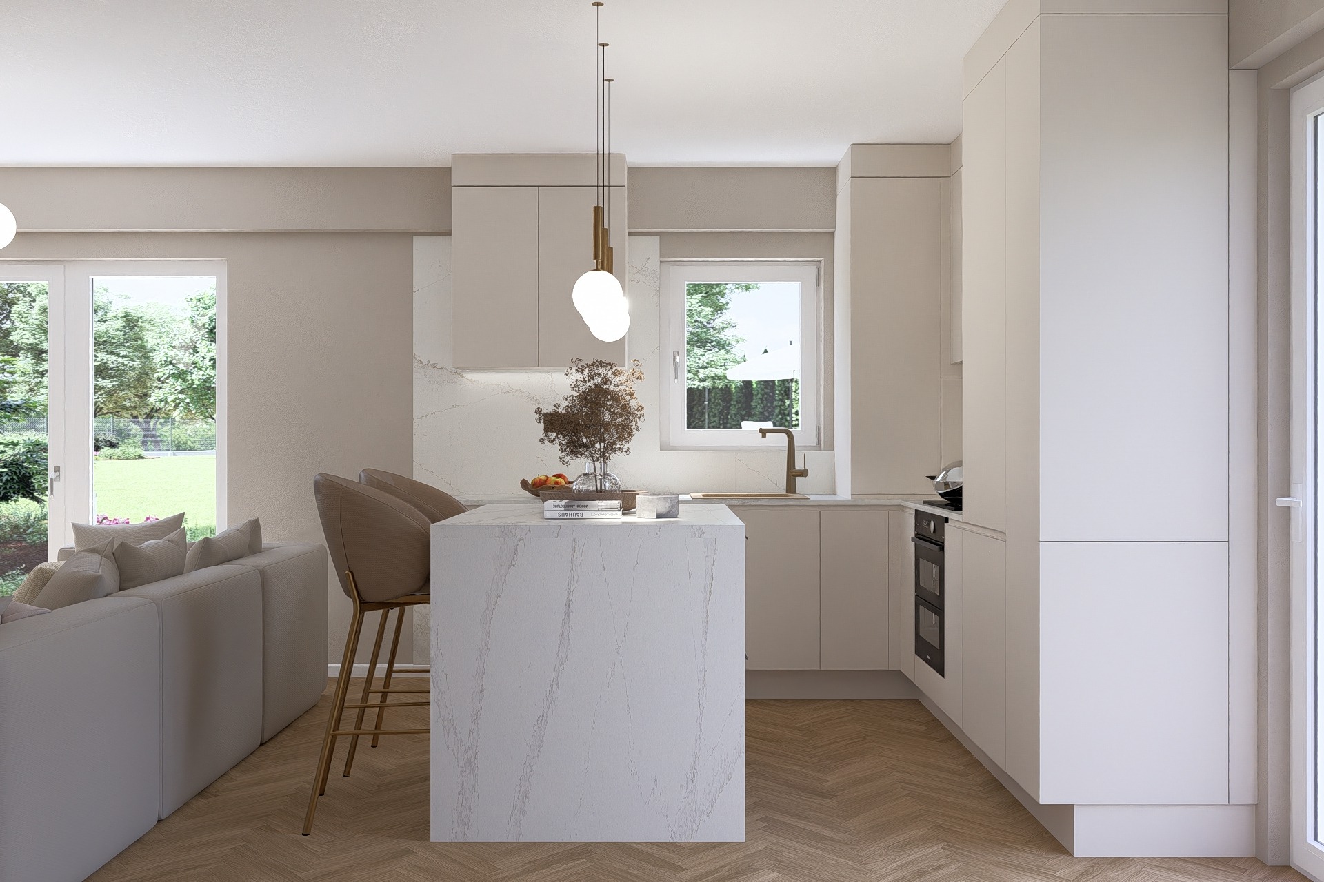 Amenajare Bucătărie Casă | RbyD 061 - Imagine 3 proiect design interior