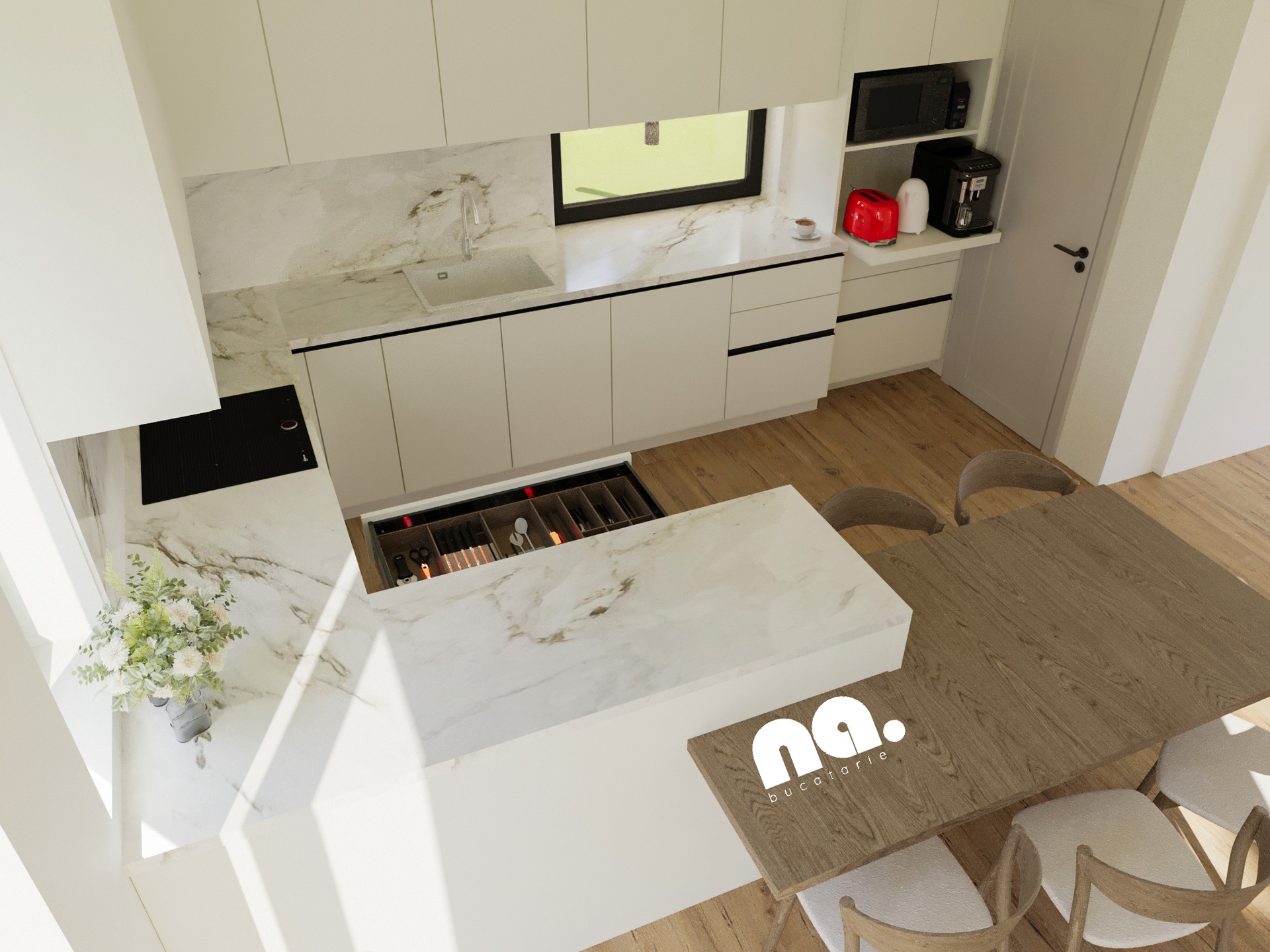 Amenajare Bucătărie Casă | RbyD 057 - Imagine principală proiect design interior