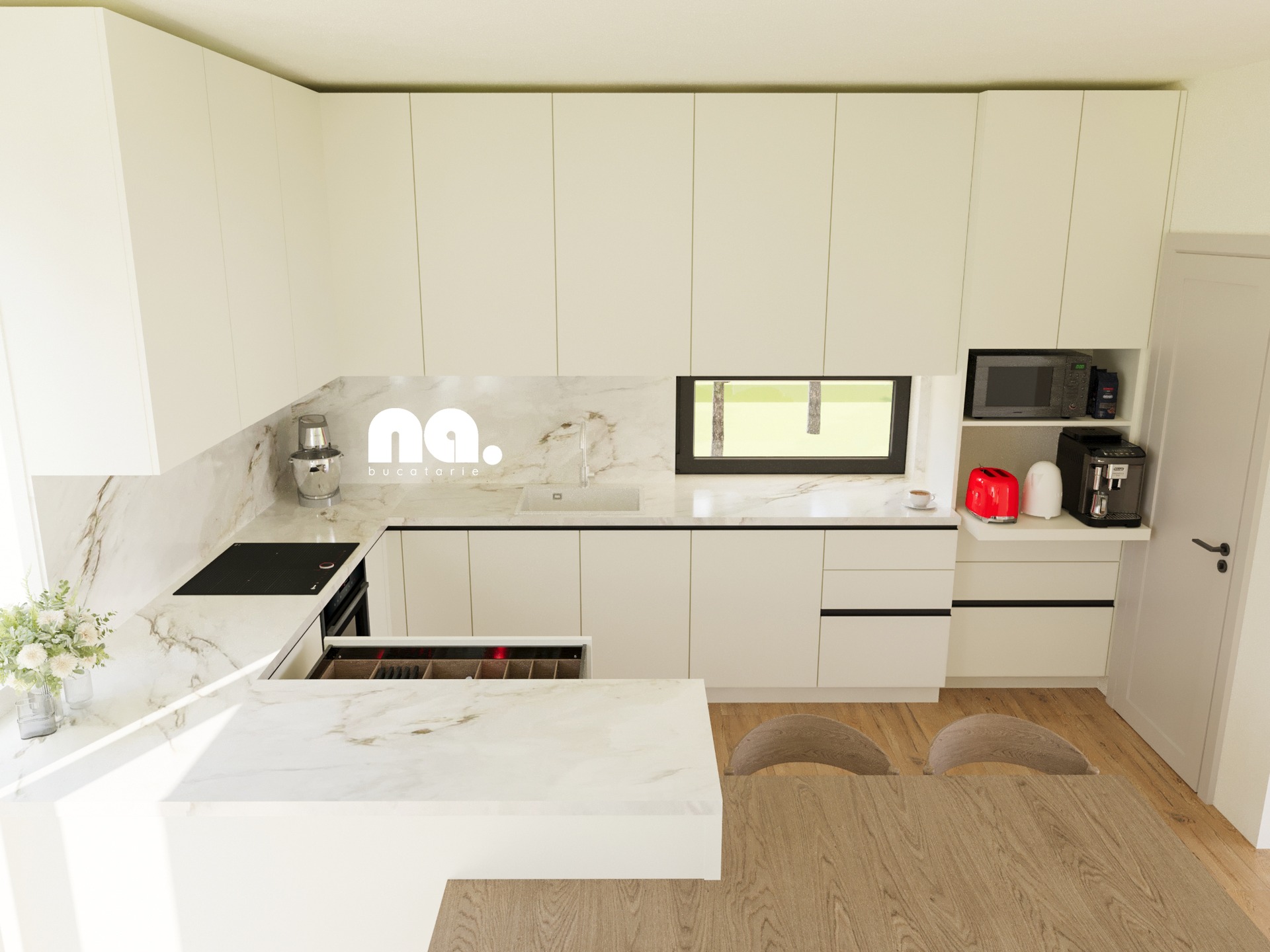 Amenajare Bucătărie Casă | RbyD 057 - Imagine 2 proiect design interior