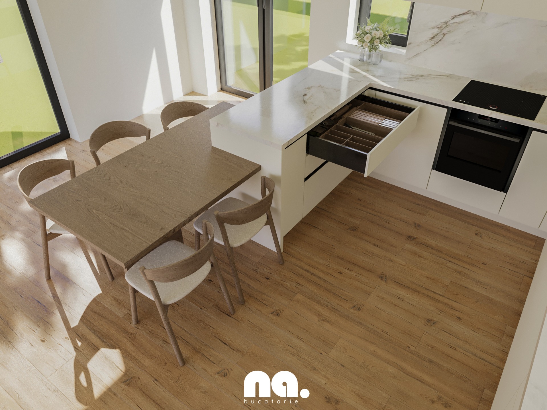 Amenajare Bucătărie Casă | RbyD 057 - Imagine 4 proiect design interior