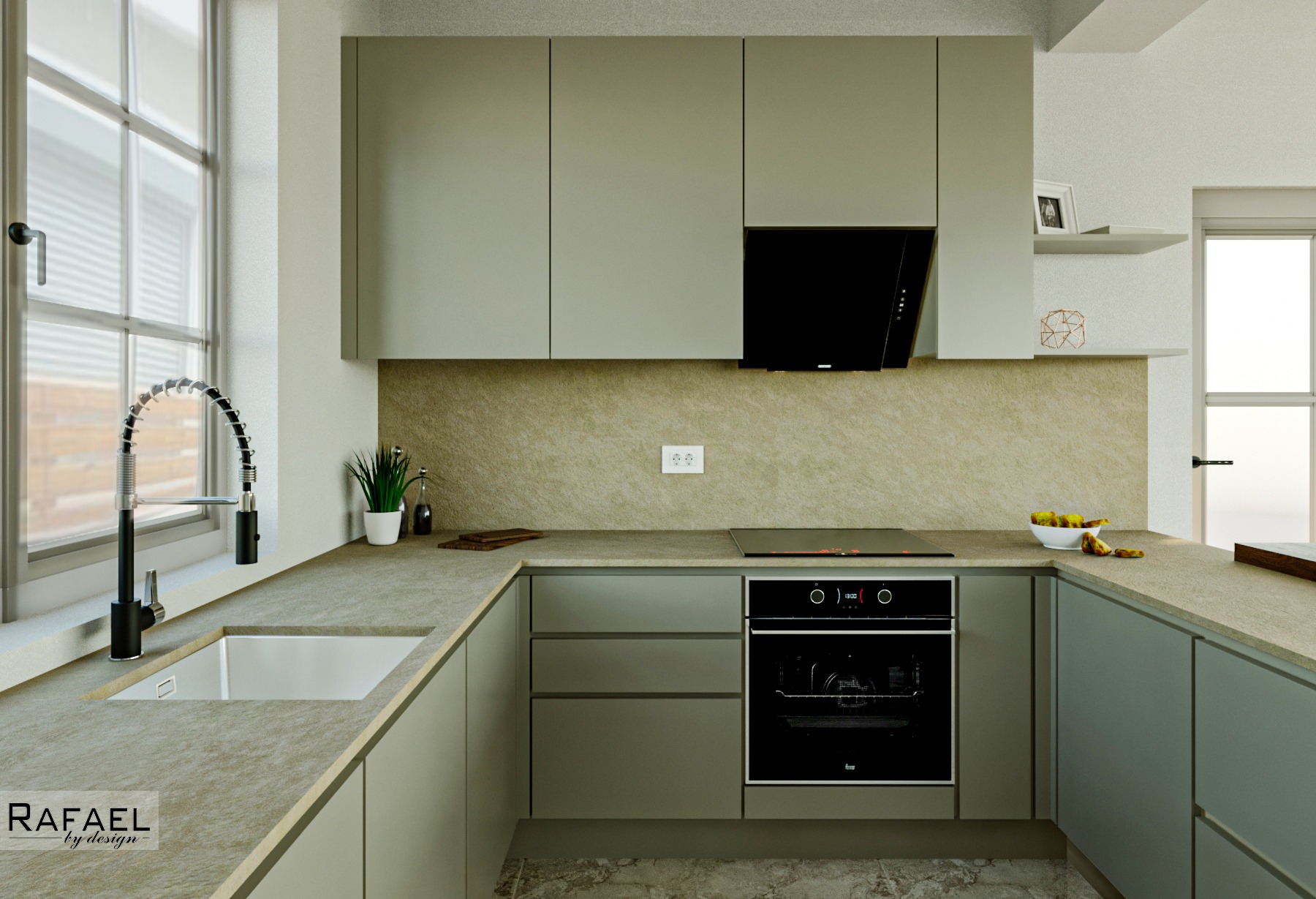 Amenajare Bucătărie Casă| RbyD 022 - Imagine 3 proiect design interior