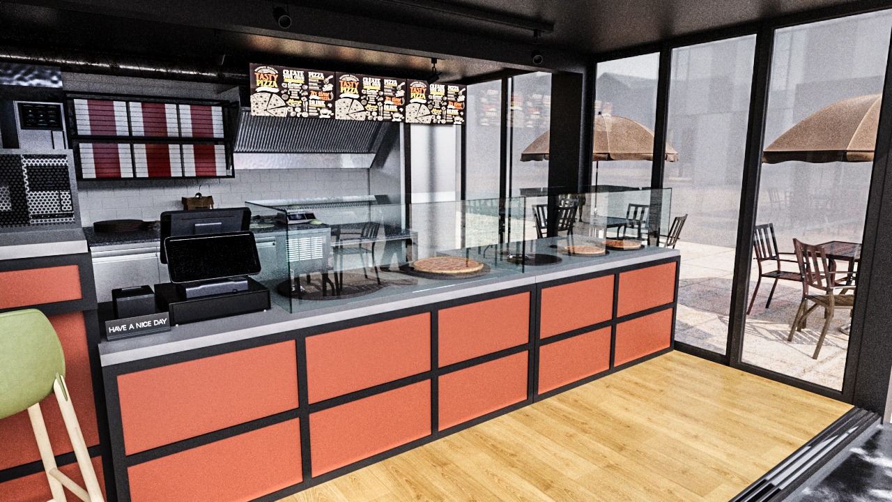 Amenajare Container Pizza | RbyD 050 - Imagine 3 proiect design interior