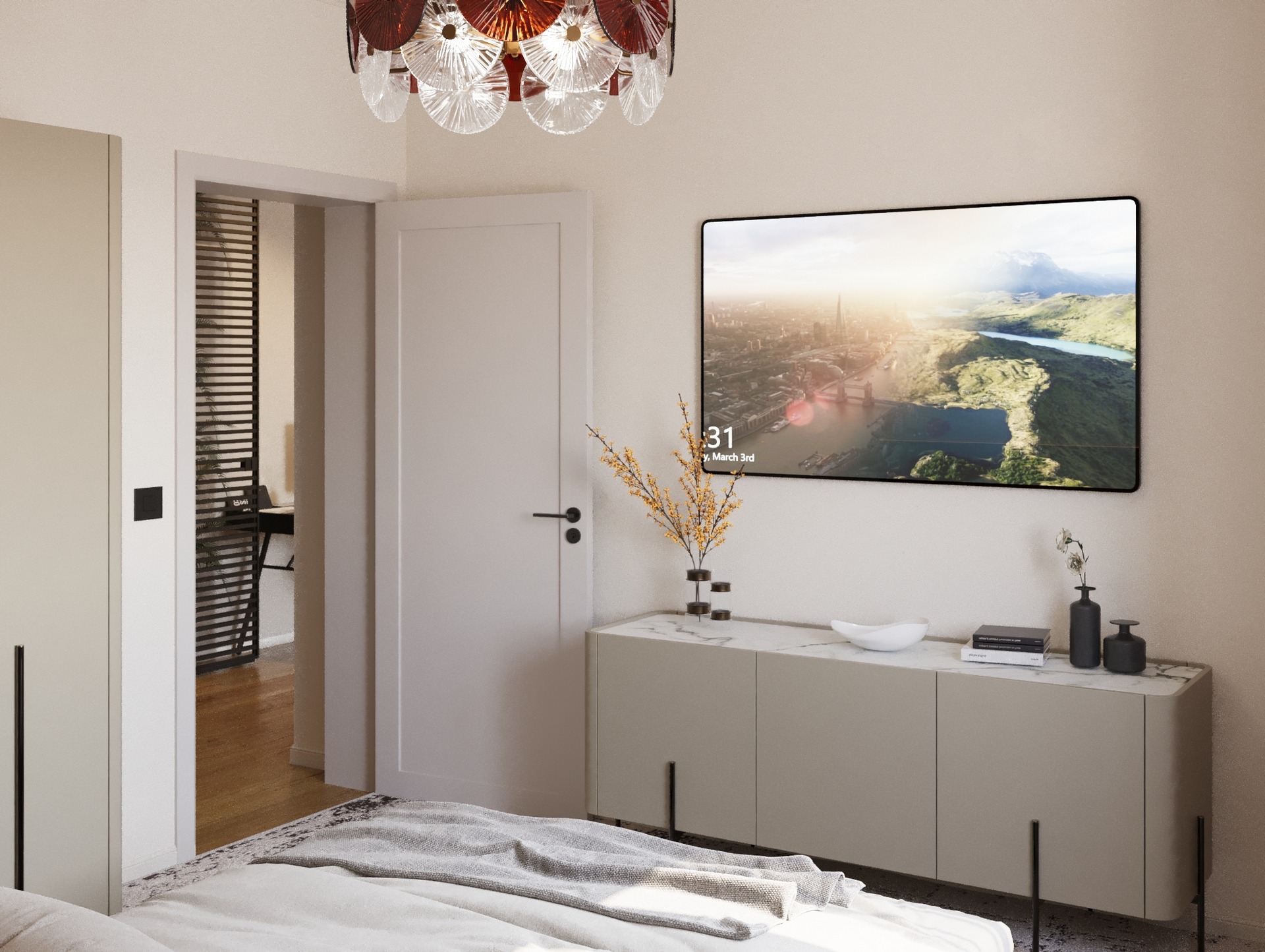 Amenajare Dormitor Apartament | RbyD 052 - Imagine 2 proiect design interior