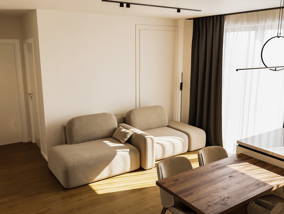 Amenajare Living Apartament | RbyD 039 - Proiect Bucătărie în Giroc, România (2 fotografii)