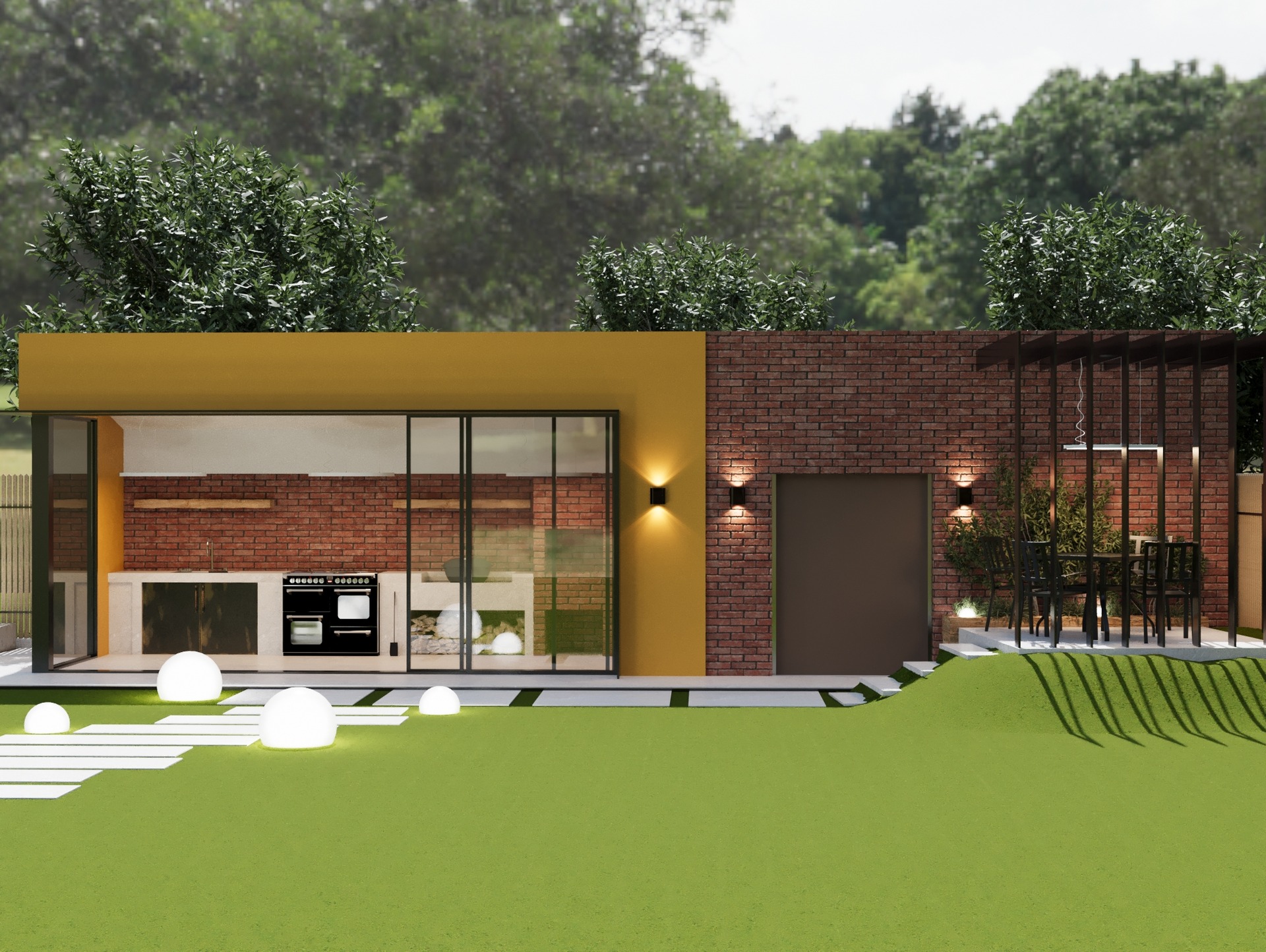 Amenajare Anexă Bucătărie de vară | RbyD 067 - Imagine 5 proiect design interior