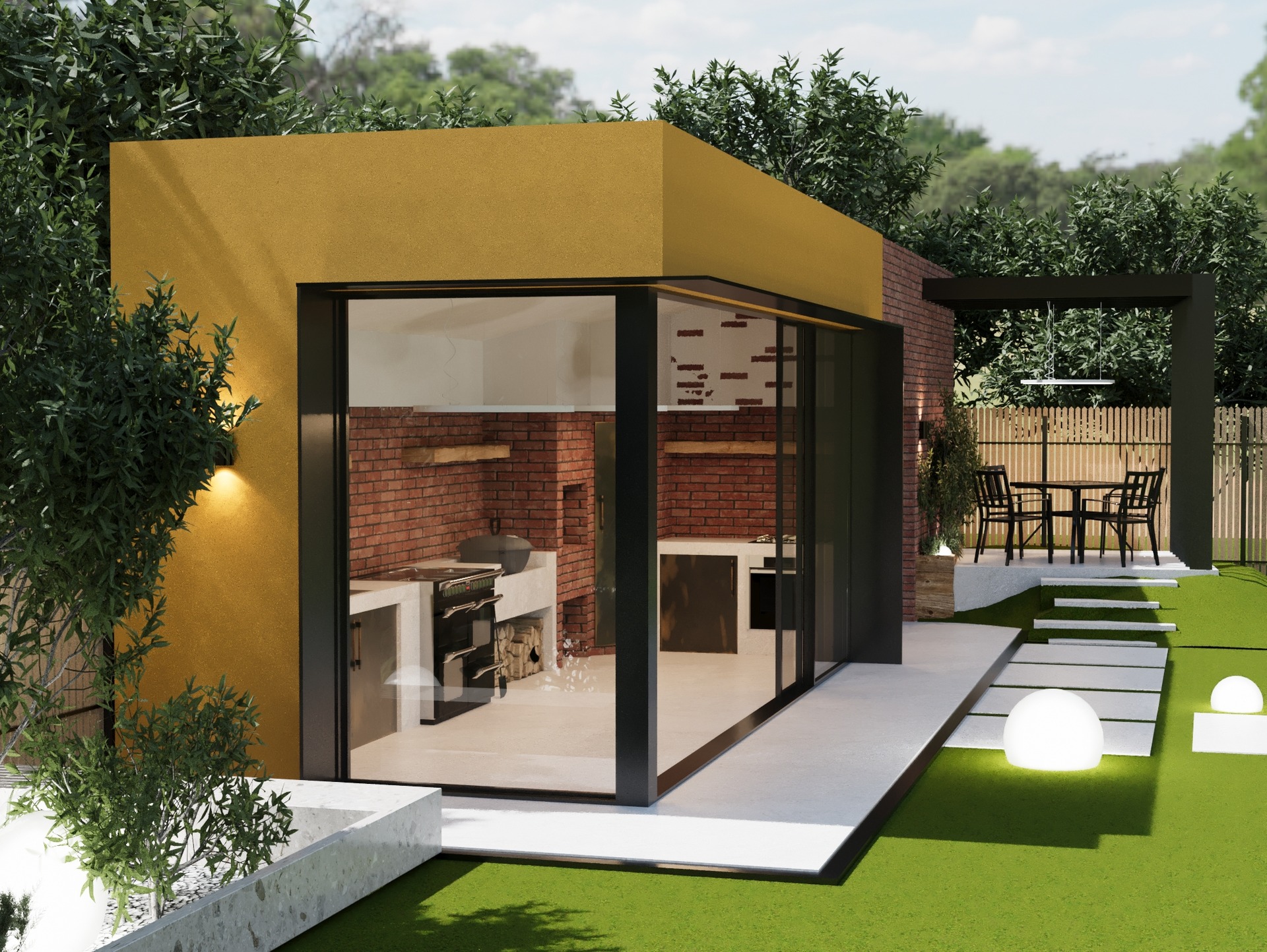 Amenajare Anexă Bucătărie de vară | RbyD 067 - Imagine 6 proiect design interior