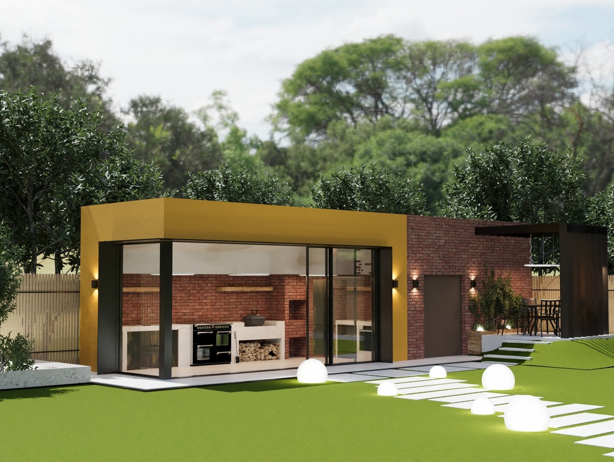 Amenajare Anexă Bucătărie de vară | RbyD 067 - Proiect Exterior în Herneacova, România (7 fotografii)