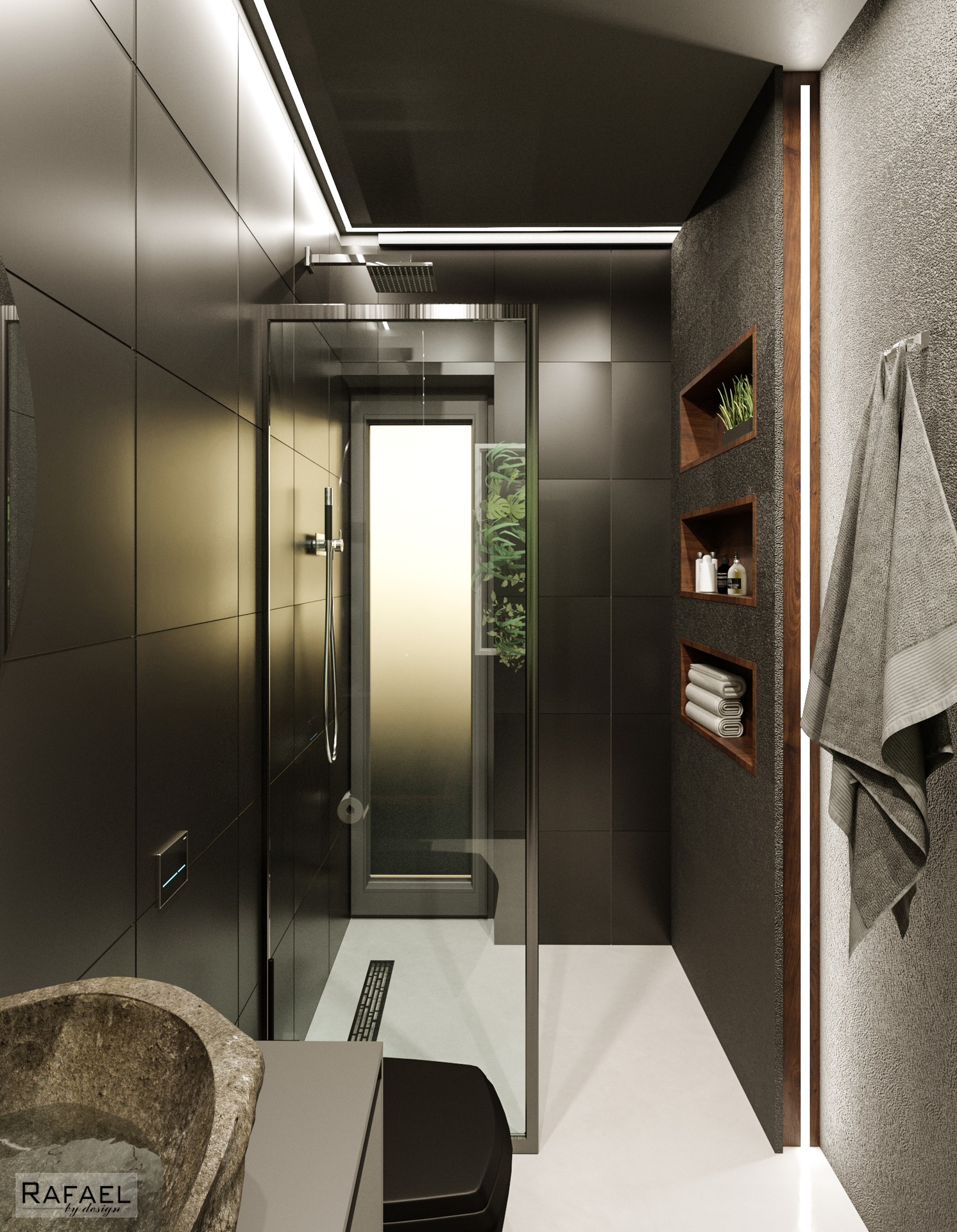 Amenajare Baie oaspeți Casă | RbyD 015 - Imagine 2 proiect design interior