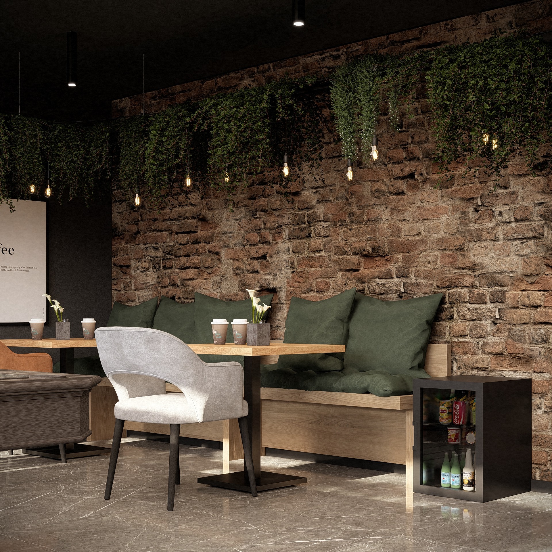 Amenajare Cafenea | RbyD 036 - Imagine principală proiect design interior