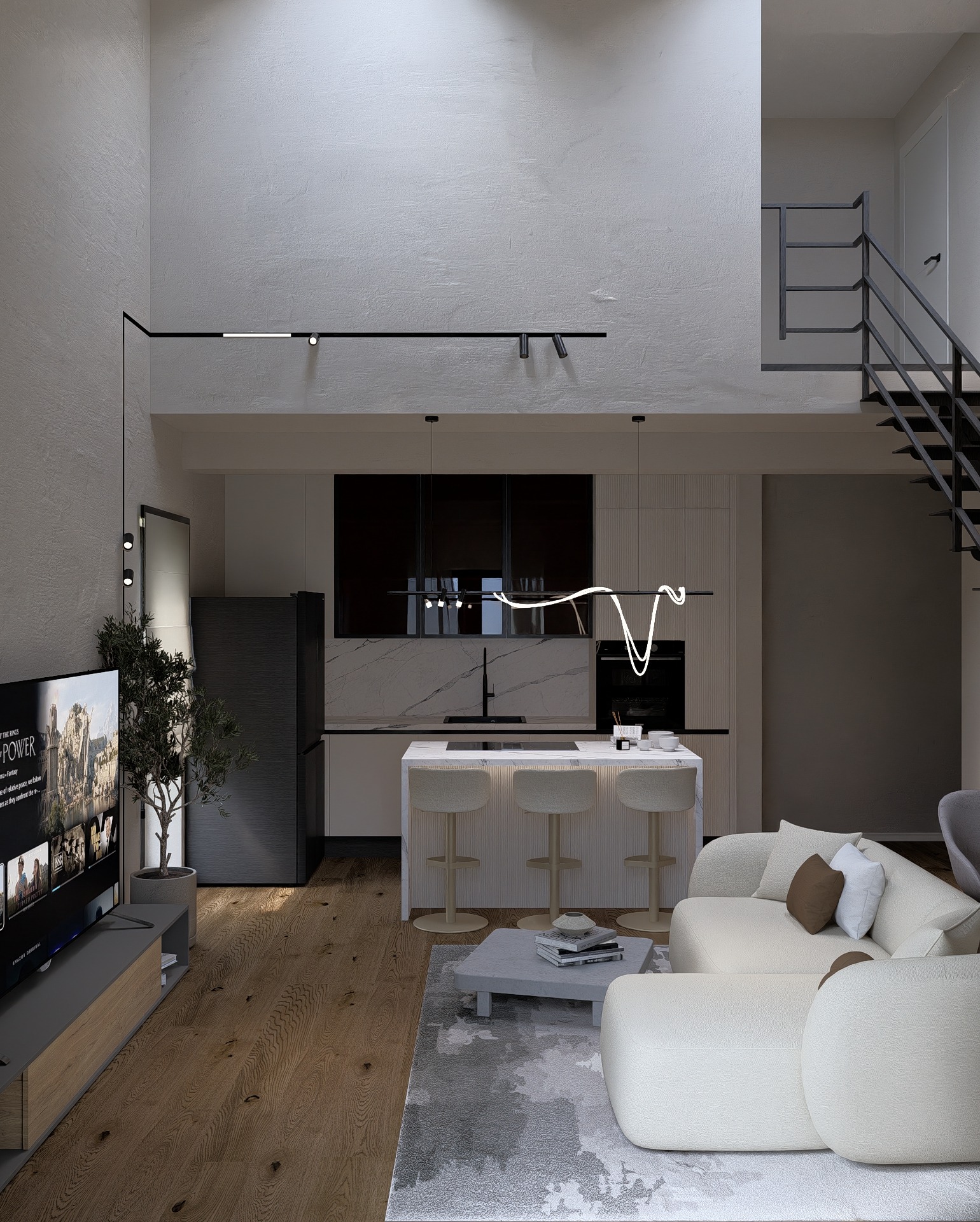 Amenajare Living Apartament | RbyD 056 - Imagine 3 proiect design interior