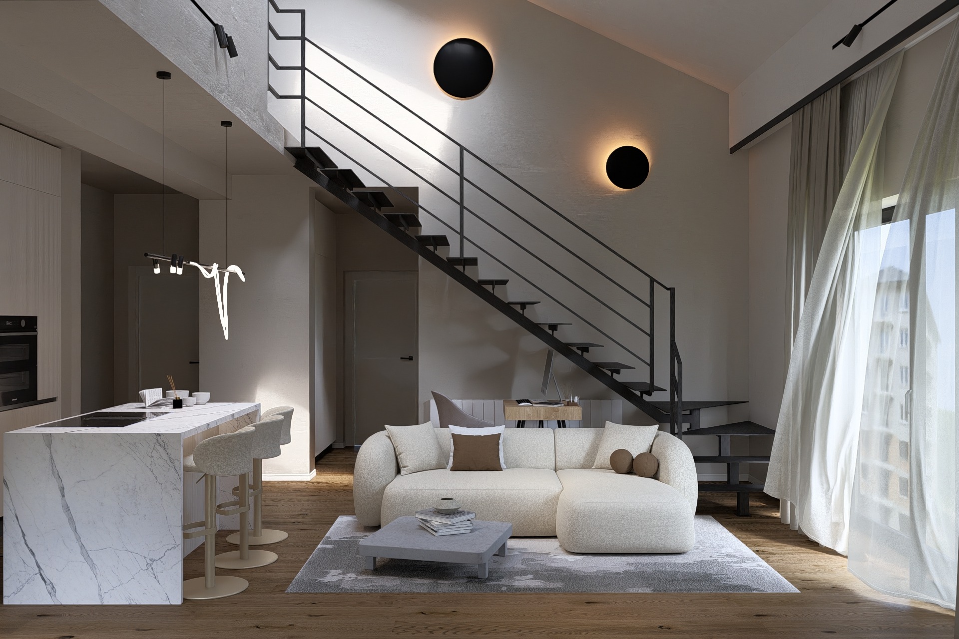 Amenajare Living Apartament | RbyD 056 - Imagine 4 proiect design interior