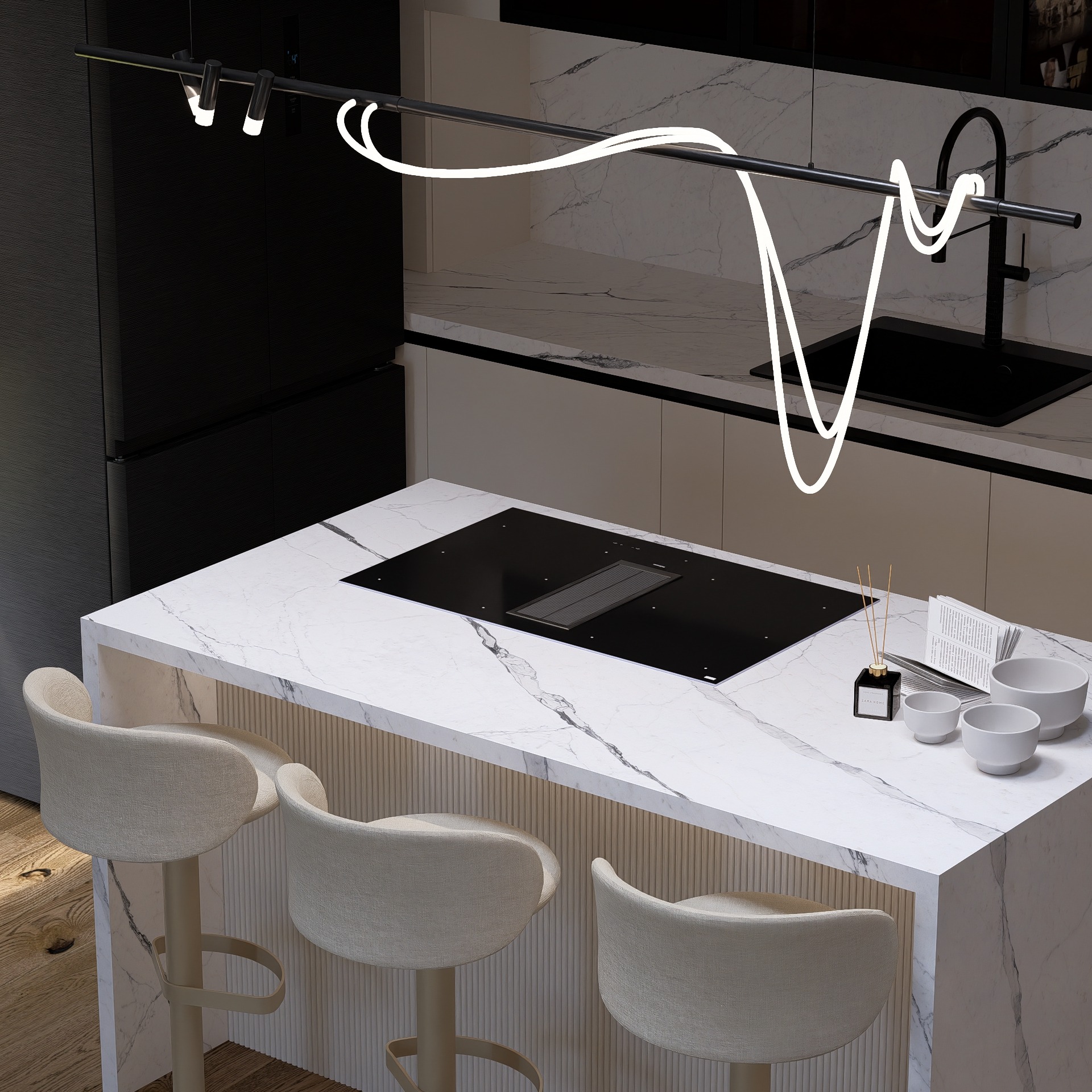 Amenajare Bucătărie Apartament | RbyD 056 - Imagine principală proiect design interior