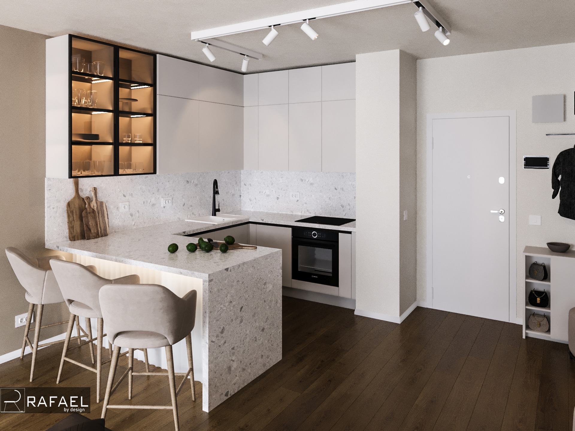 Amenajare Garsonieră | RbyD 028 - Imagine principală proiect design interior