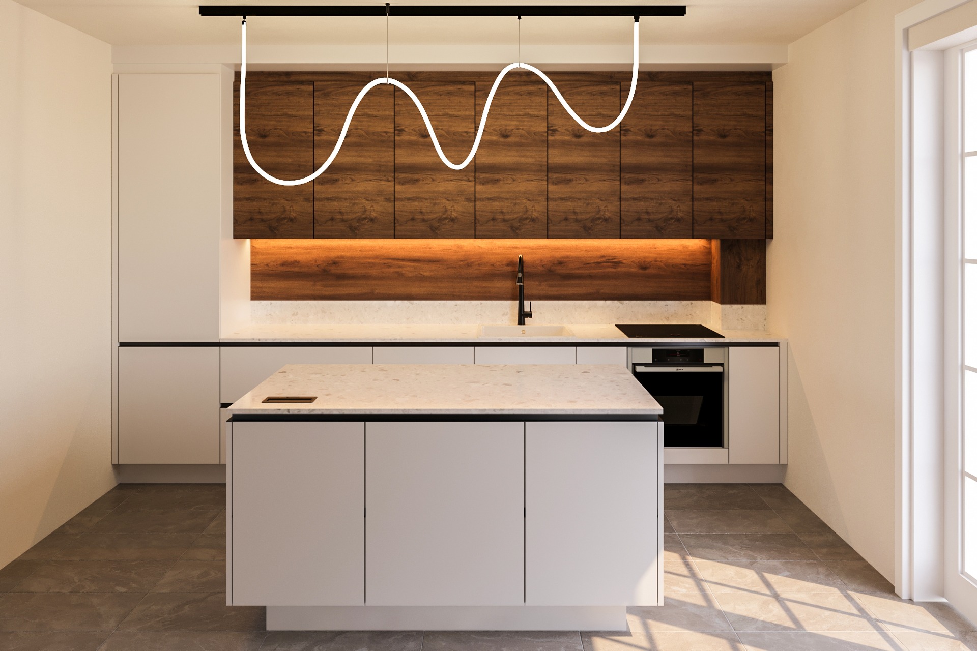 Amenajare Bucătărie Casă | RbyD 038 - Imagine principală proiect design interior