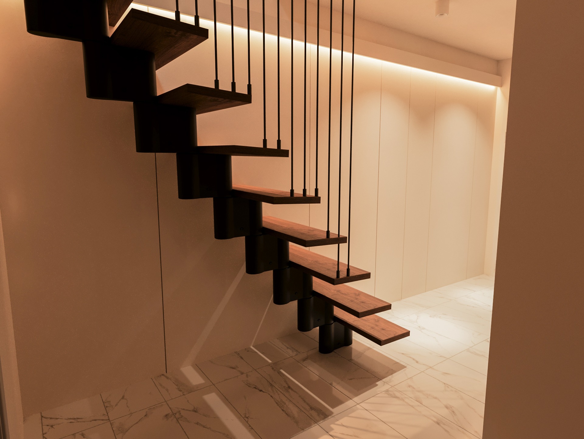 Amenajare Scară Interioară Apartament | RbyD 029 - Imagine principală proiect design interior