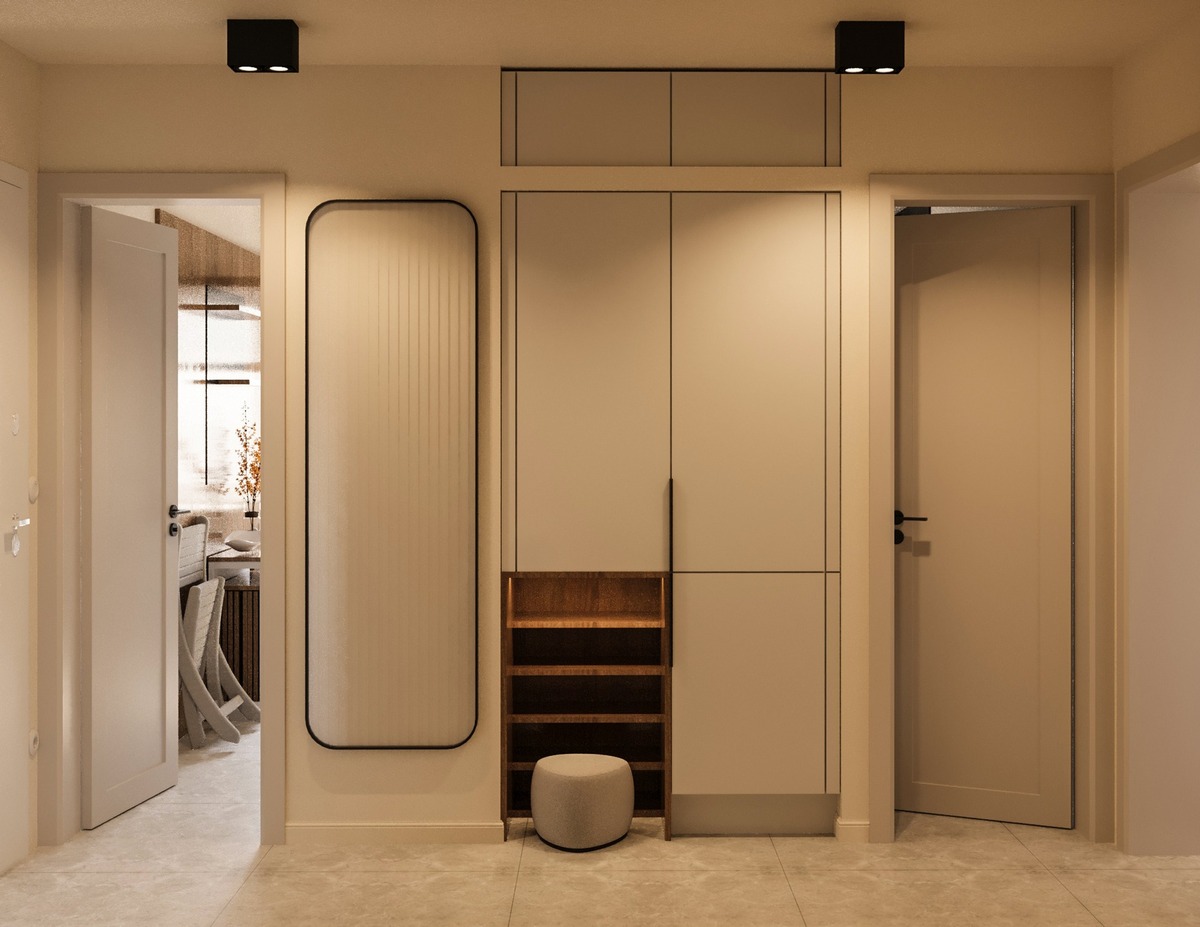 Amenajare Hol Garsonieră | RbyD 066 - Proiect Hol în Timișoara, România (2 fotografii)