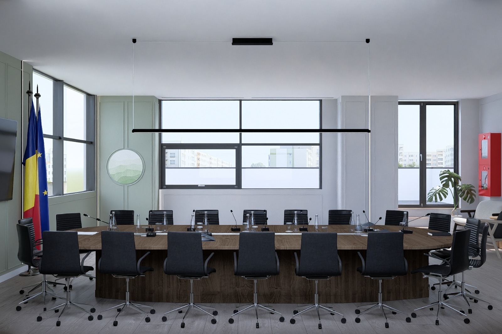 Amenajare Sală Conferințe Clădire Birouri | RbyD 059 - Imagine 4 proiect design interior