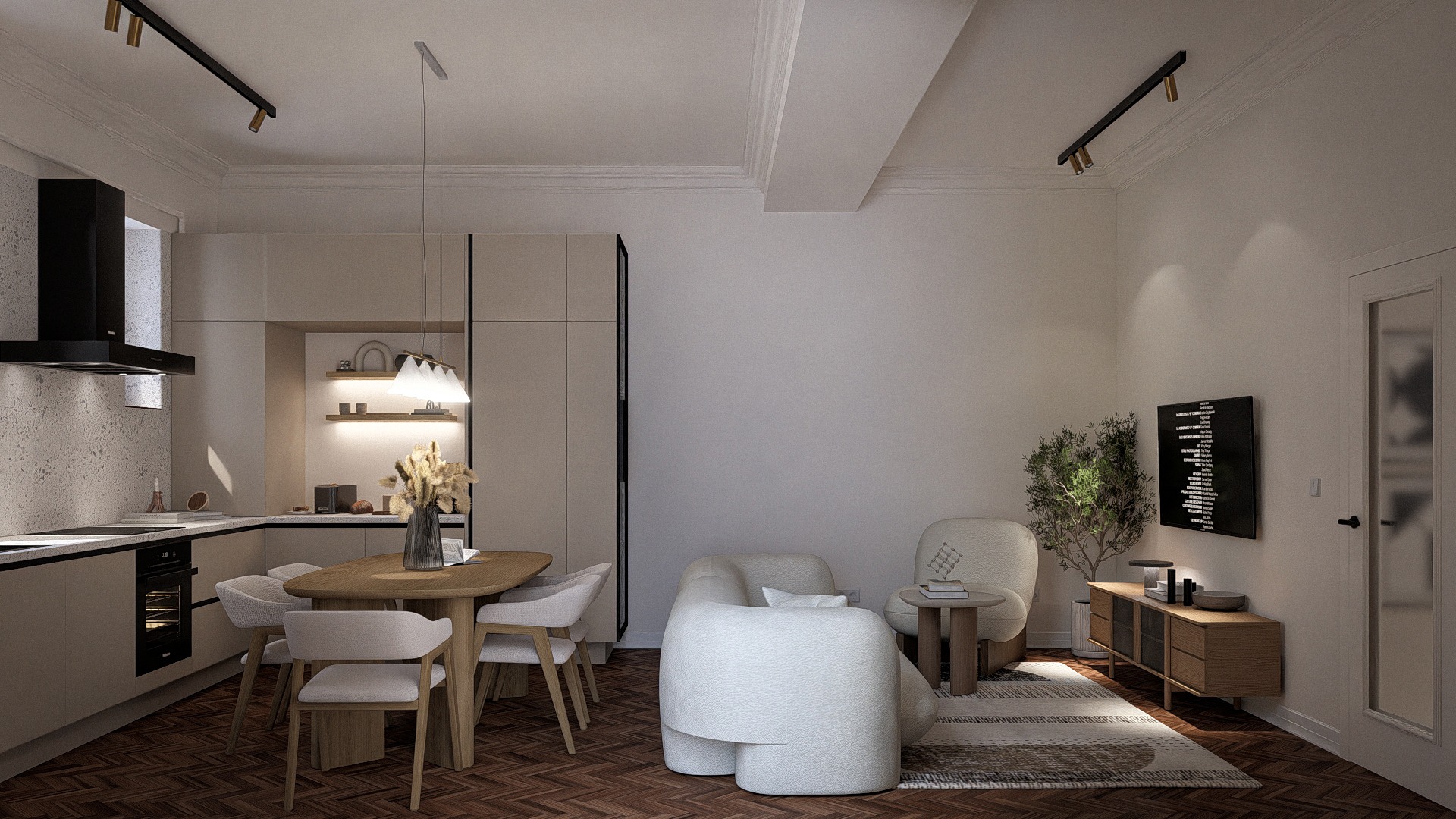 Renovare Living în Clădire Istorică | RbyD 035 - Imagine 2 proiect design interior